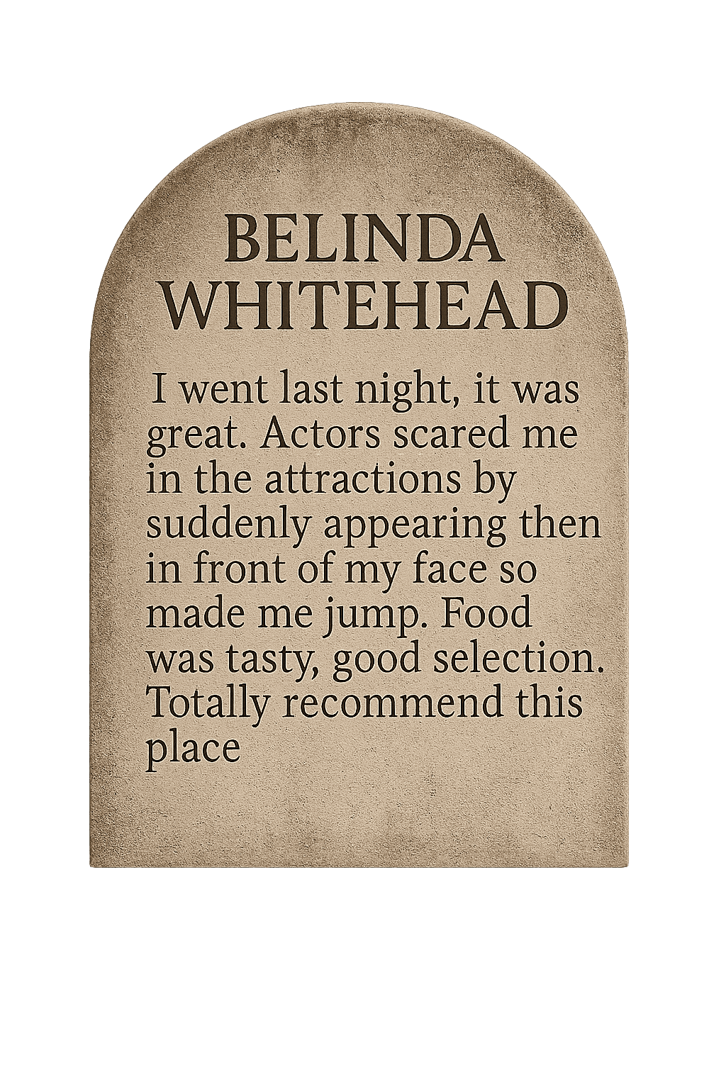 Belinda Whitehead review
